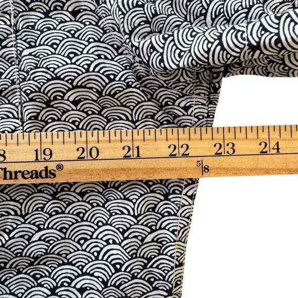 Tommy Hilfiger Large Custom Fit Blue Geo Print Short Sleeve Button‎ Down Shirt - Picture 5 of 10